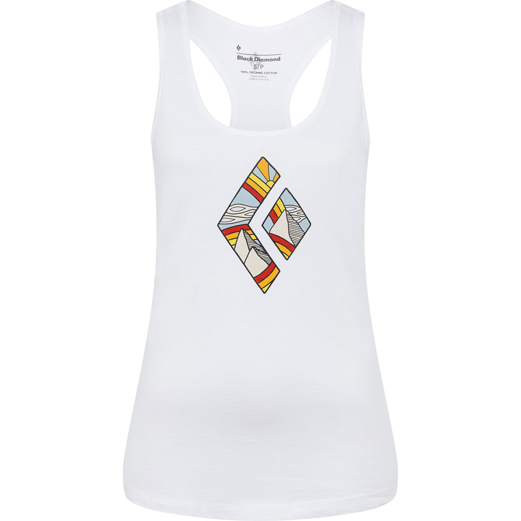 Camiseta De Tirantes Mujer W Rainbow Diamond Tank Black Diamond Blanco 1