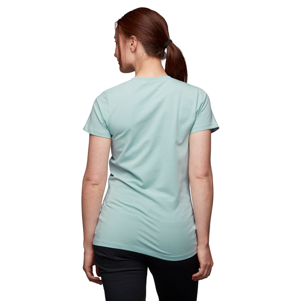 Camiseta Mujer W Summit Scribble Tee Black Diamond Azul 2