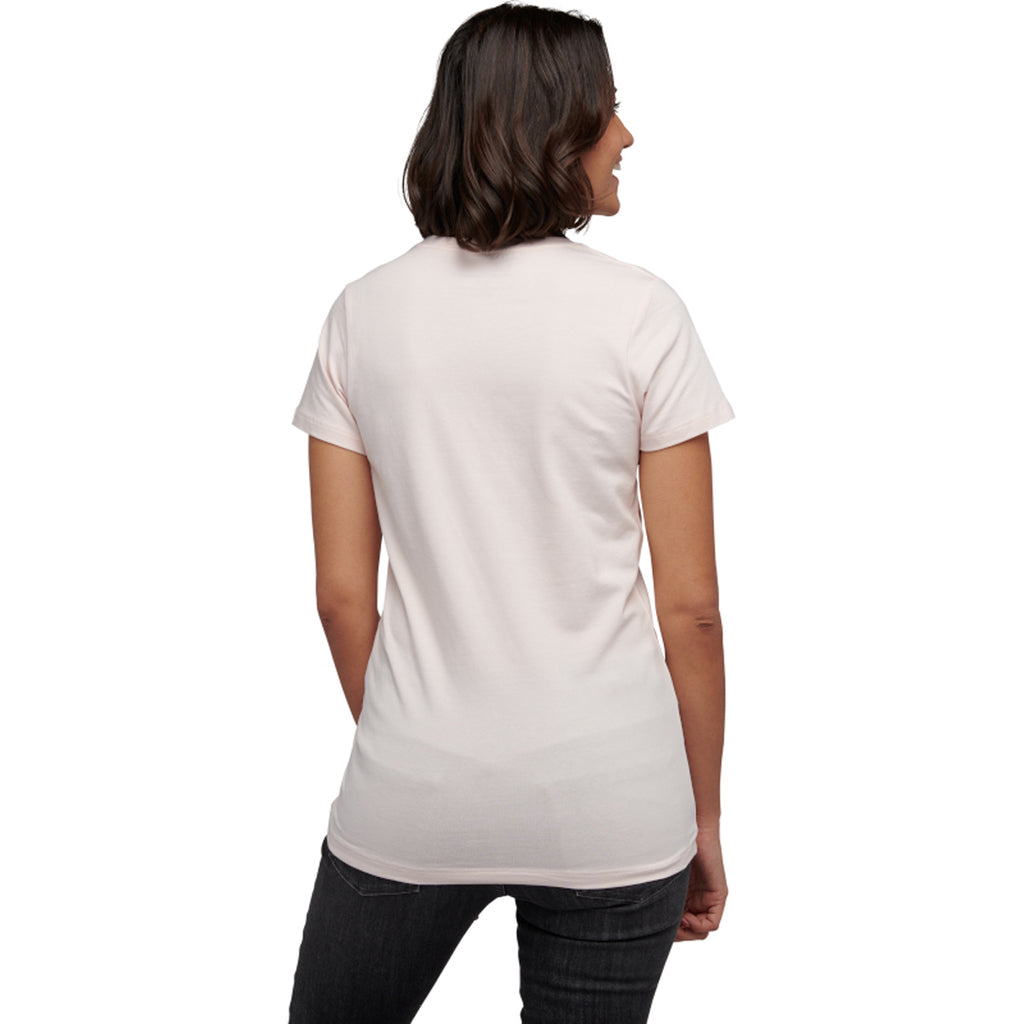 Camiseta Mujer W Leveled Landscape Ss Tee Black Diamond Rosa 3