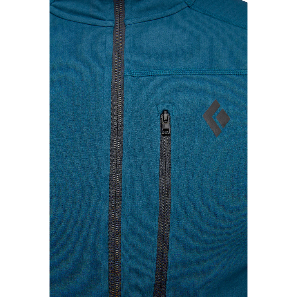 Polar Hombre M Coefficient Fleece Hoody Black Diamond Gris 4