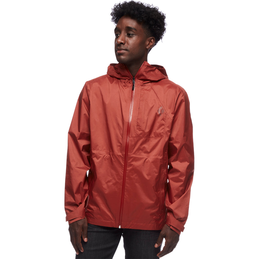 Chaqueta Hombre M Treeline Rain Shell Black Diamond Rojo 2