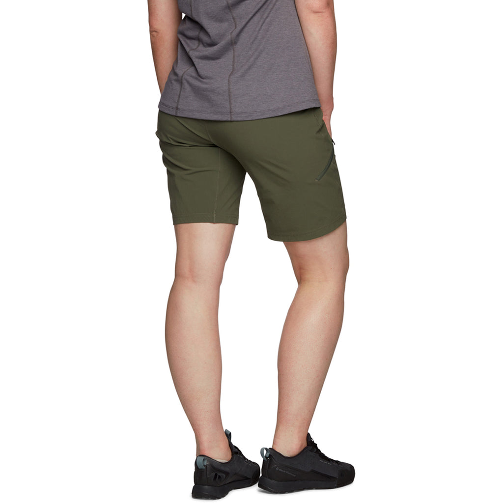 Pantalón Corto Mujer W Valley Shorts Black Diamond Verde 2