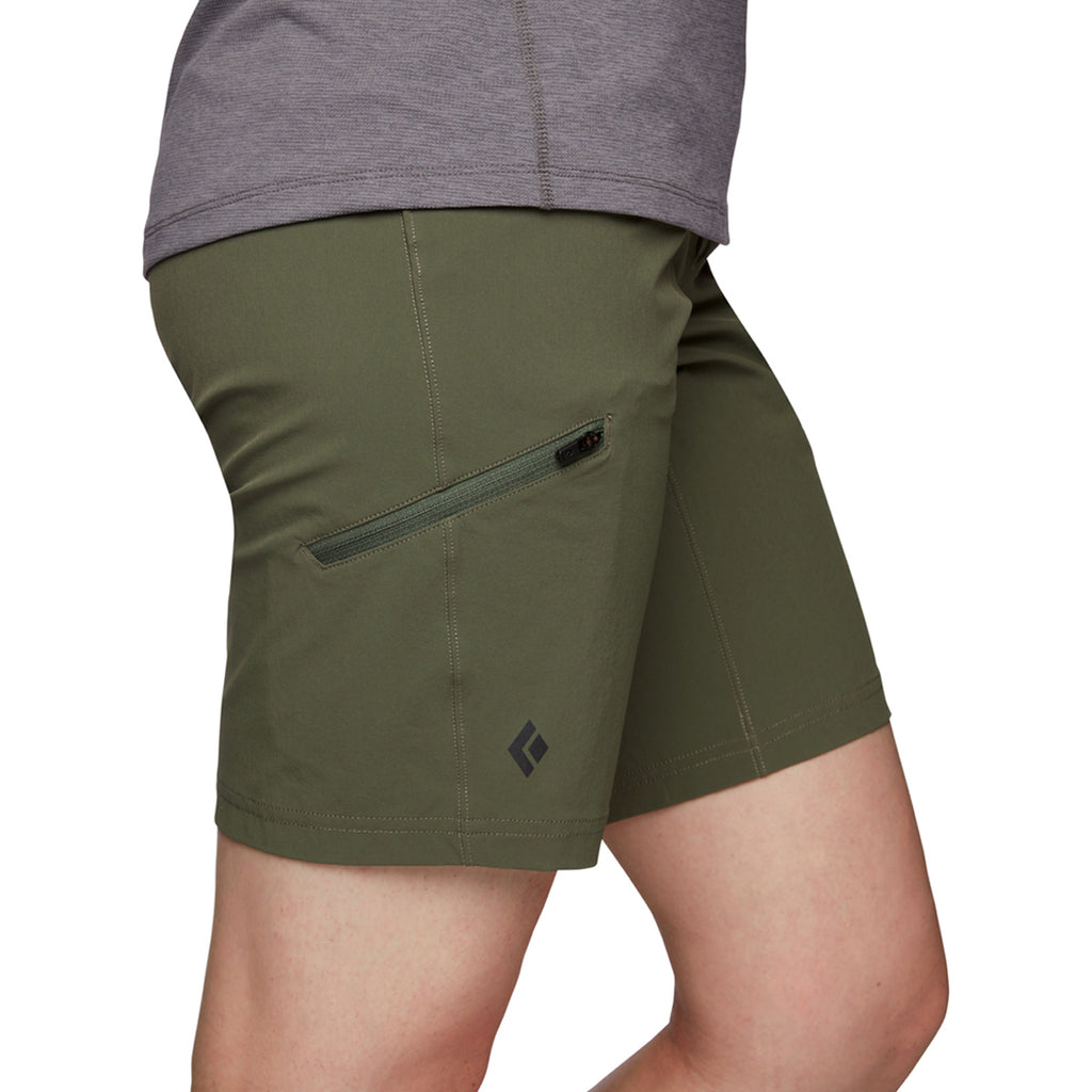 Pantalón Corto Mujer W Valley Shorts Black Diamond Verde 3