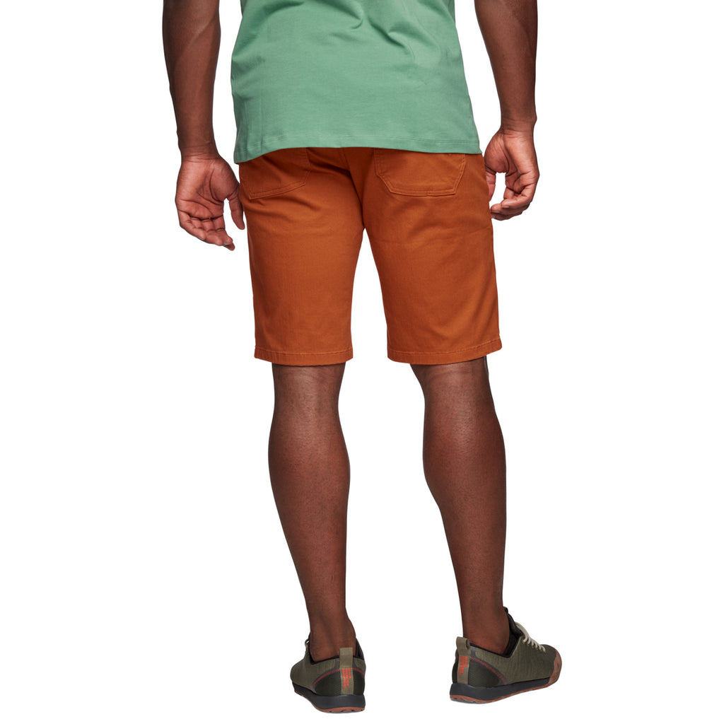 Pantalón Corto Hombre M Stretch Font Shorts Black Diamond Naranja 2