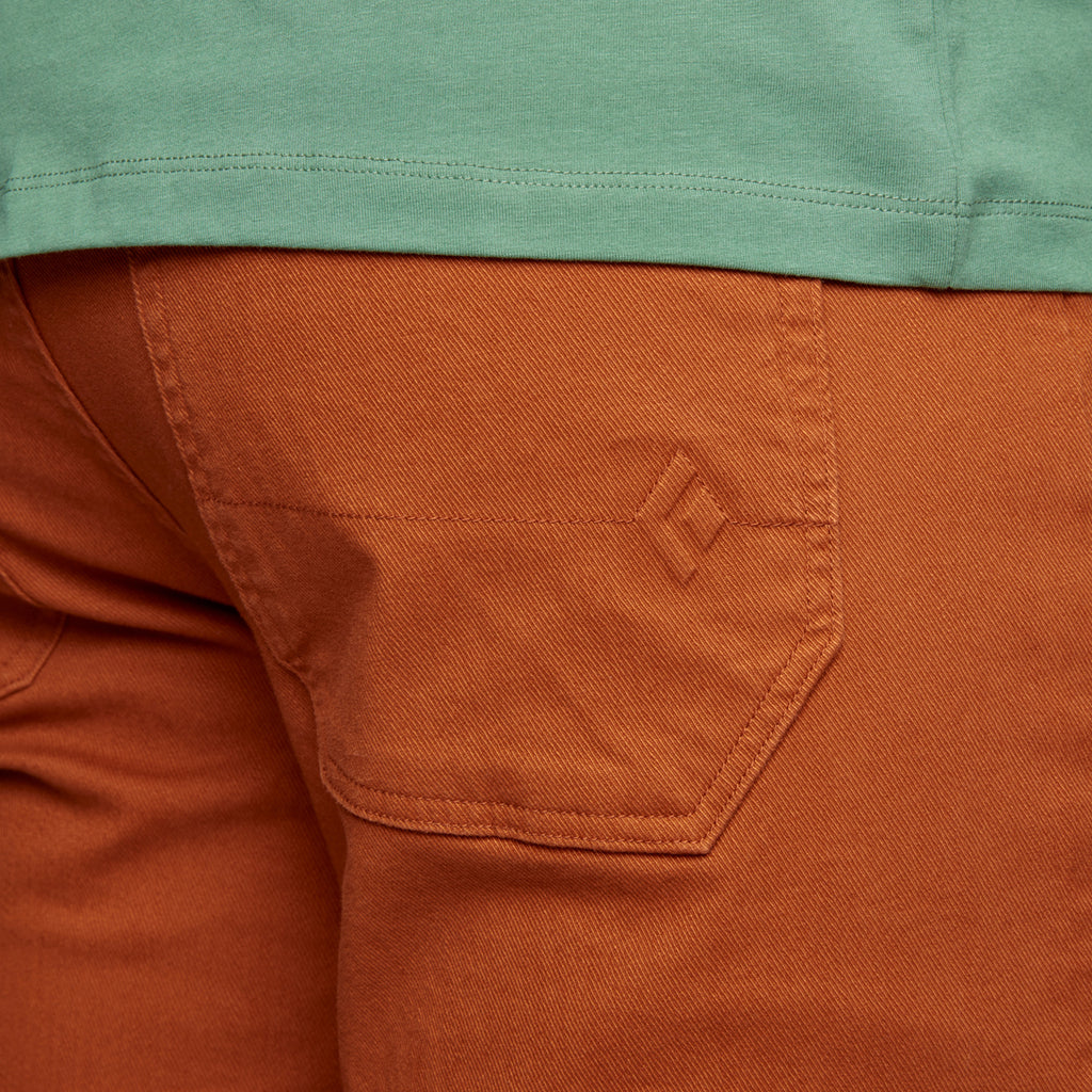 Pantalón Corto Hombre M Stretch Font Shorts Black Diamond Naranja 4