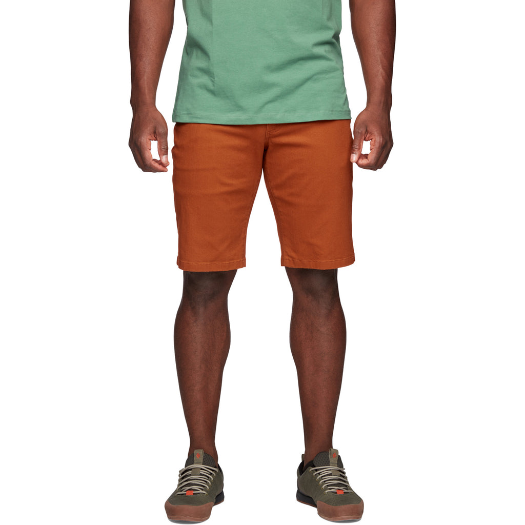 Pantalón Corto Hombre M Stretch Font Shorts Black Diamond Naranja 1