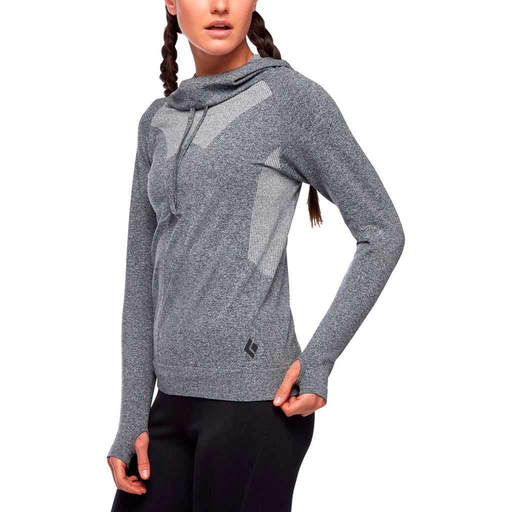 Sudadera Mujer W Crux Hoody Black Diamond Gris 1