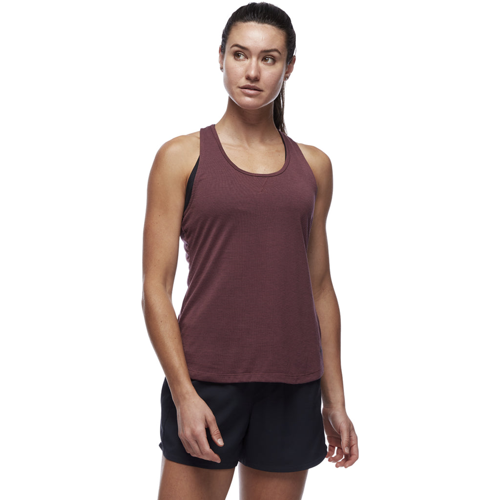 Camiseta De Tirantes Mujer W Splitter Tank Black Diamond Rojo 2