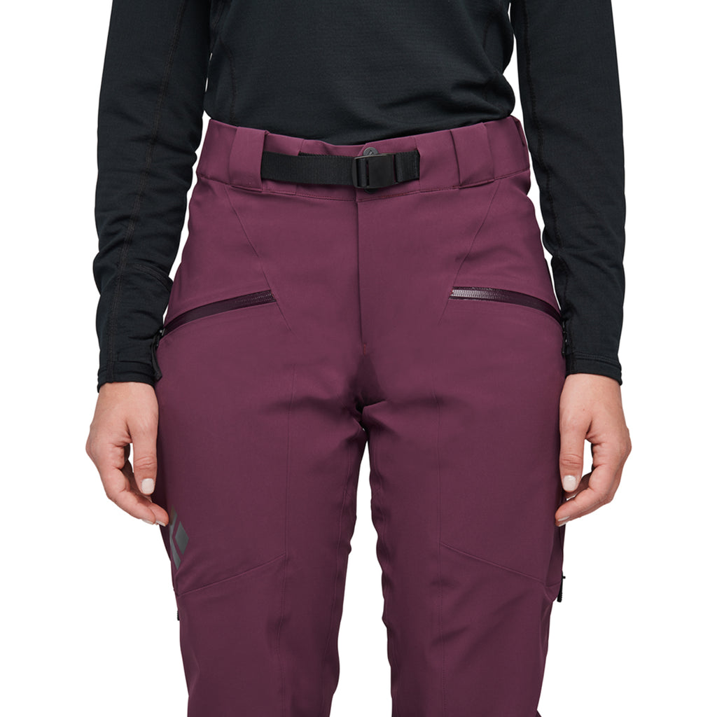 Pantalón Mujer W Recon Stretch Ski Pants Black Diamond Rojo 2