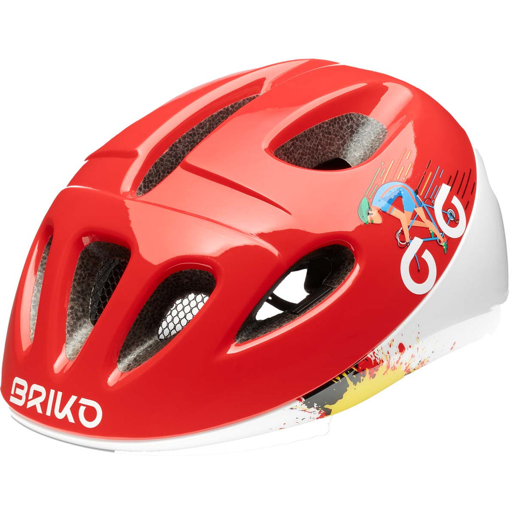 Casco Ciclismo Niño Fury Briko Rojo 1