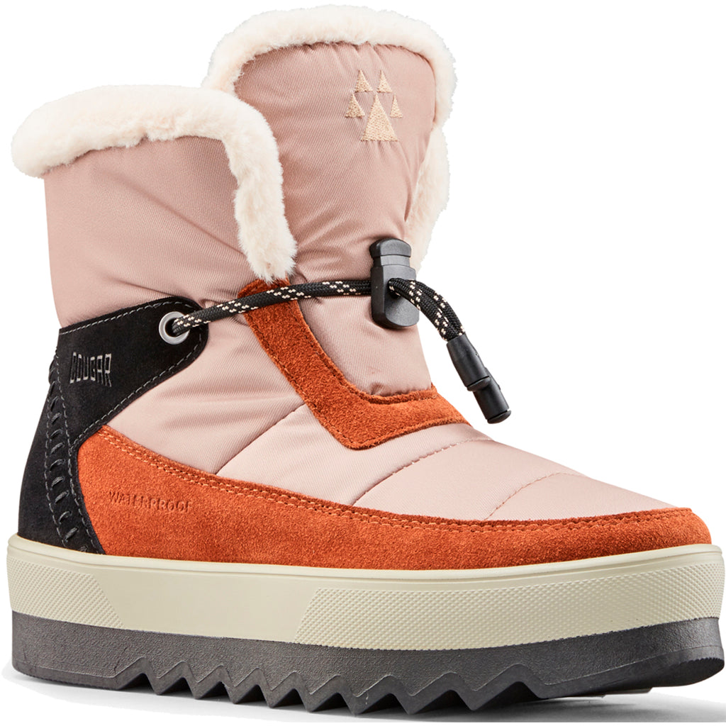 Botas Mujer Vibe Nylon-Suede Cougar Shoes Rosa 2