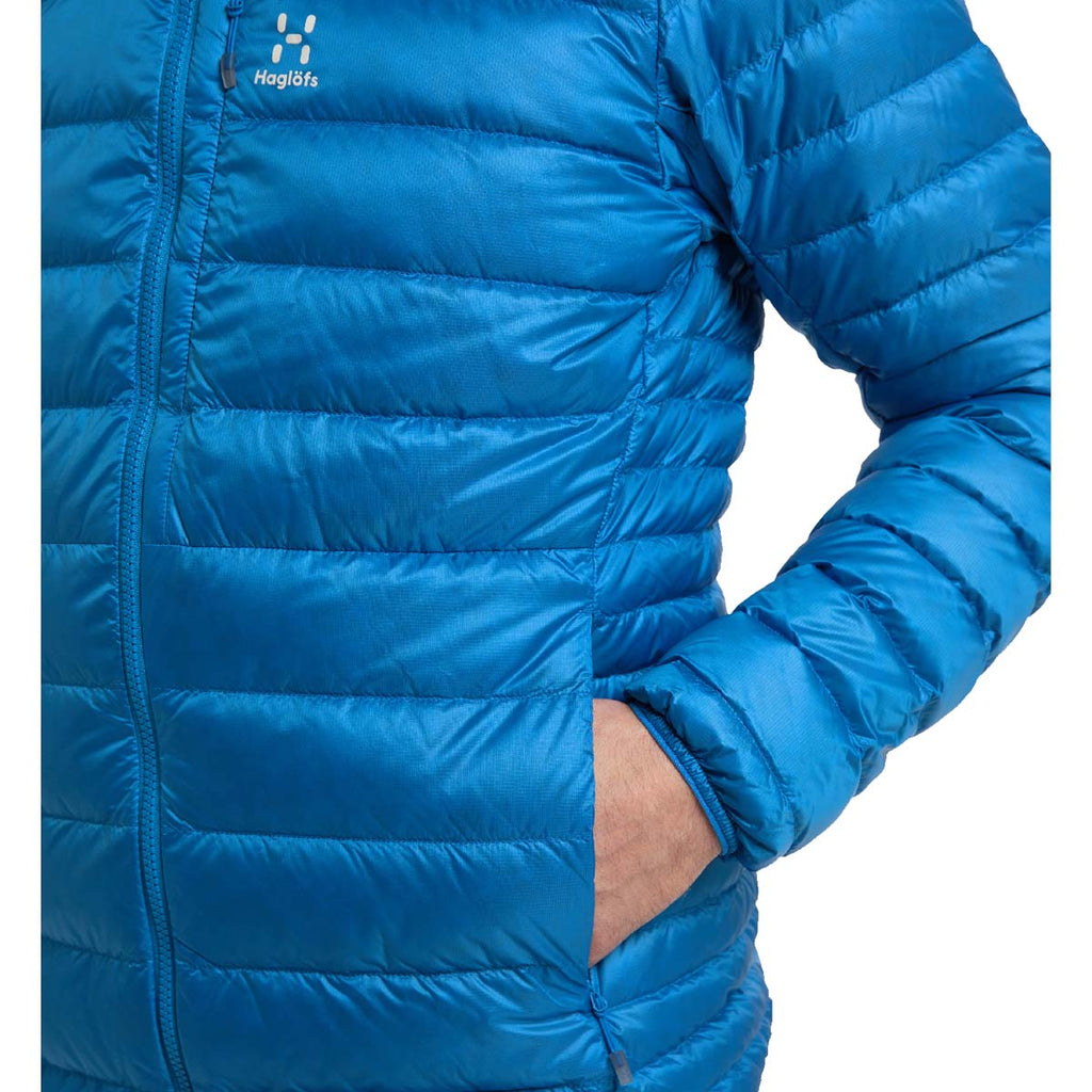 Chaqueta Hombre Roc Down Hood Men Haglöfs Azul 6