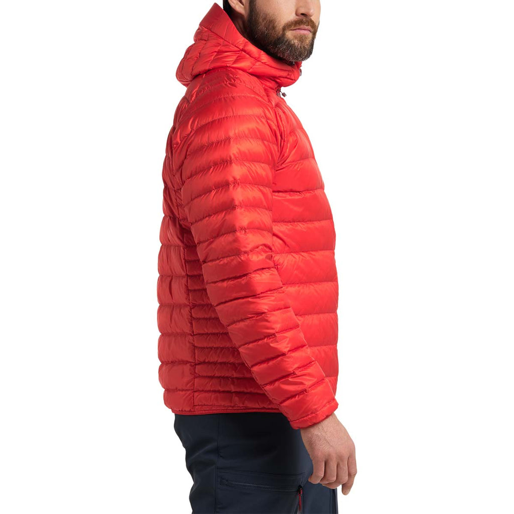 Chaqueta Hombre Roc Down Hood Men Haglöfs Rojo 5