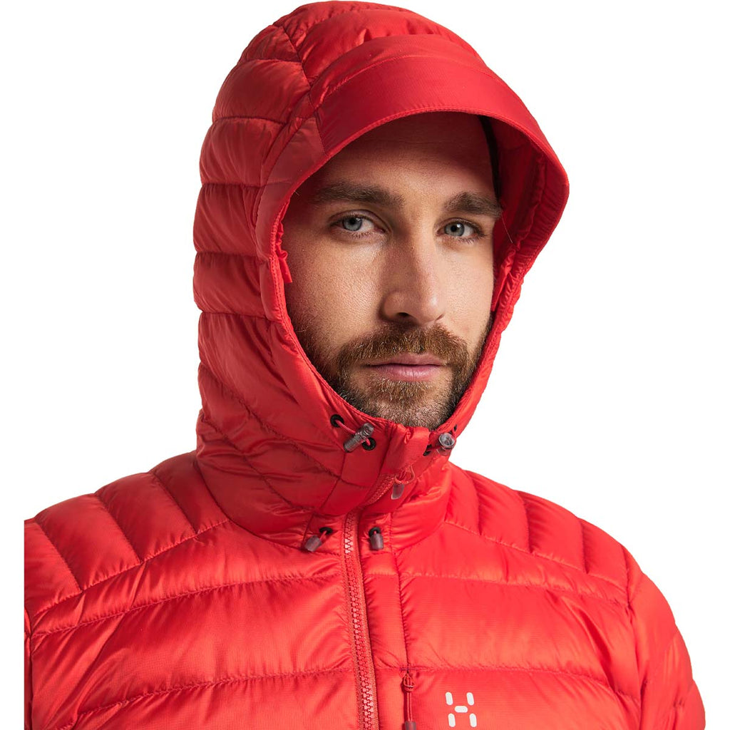 Chaqueta Hombre Roc Down Hood Men Haglöfs Rojo 8