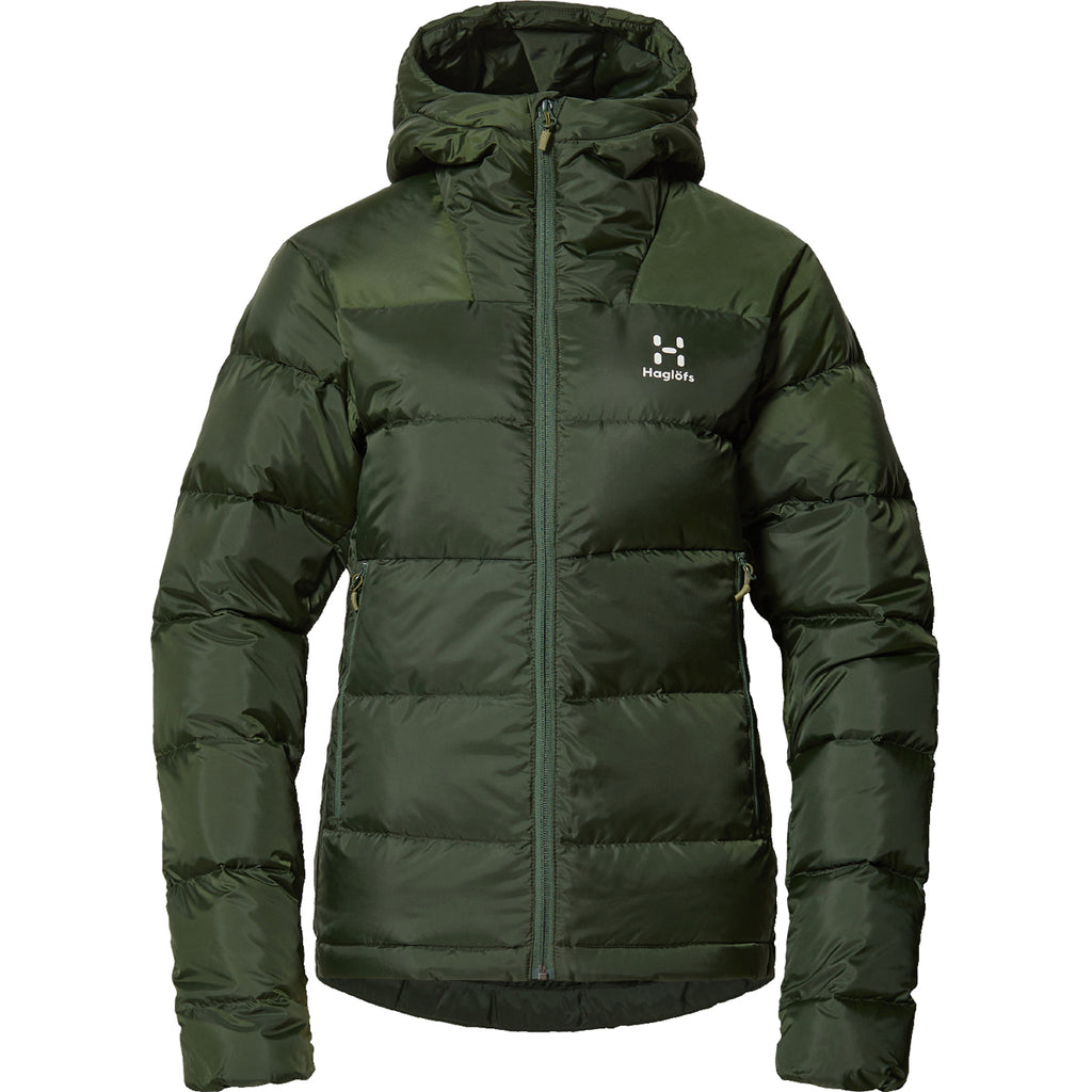 Chaqueta Mujer Bield Down Hood Women Haglöfs Verde 1