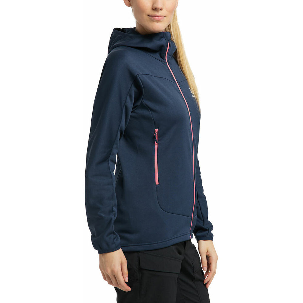 Polar Mujer Frost Mid Hood Womenhood Women Haglöfs Azul 4