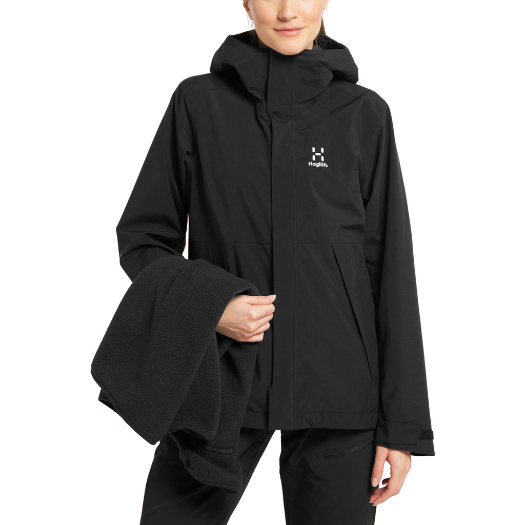 Chaqueta Mujer Stuga 3-In-1 Jacket Women Haglöfs Negro 6