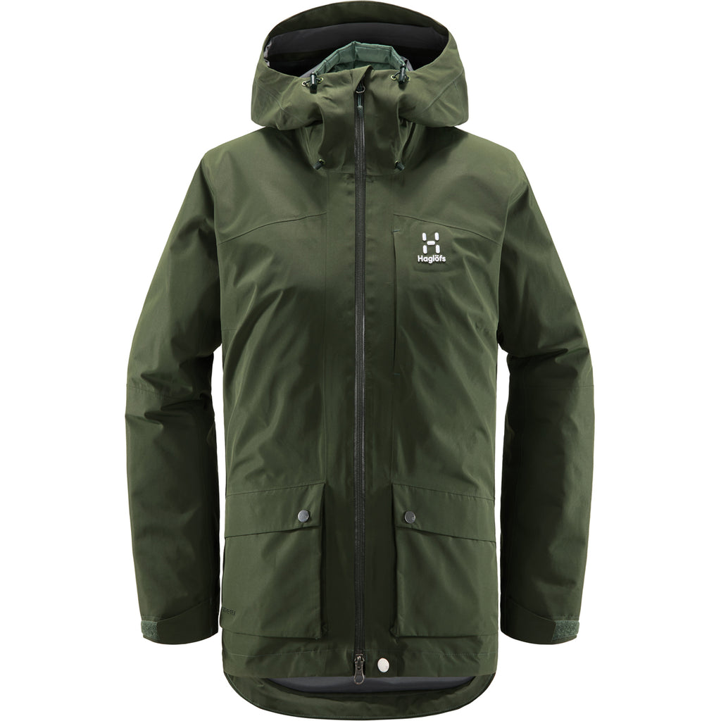 Chaqueta Mujer Älv 3-In-1 Down Gtx Jacket Wom Haglöfs Verde 1