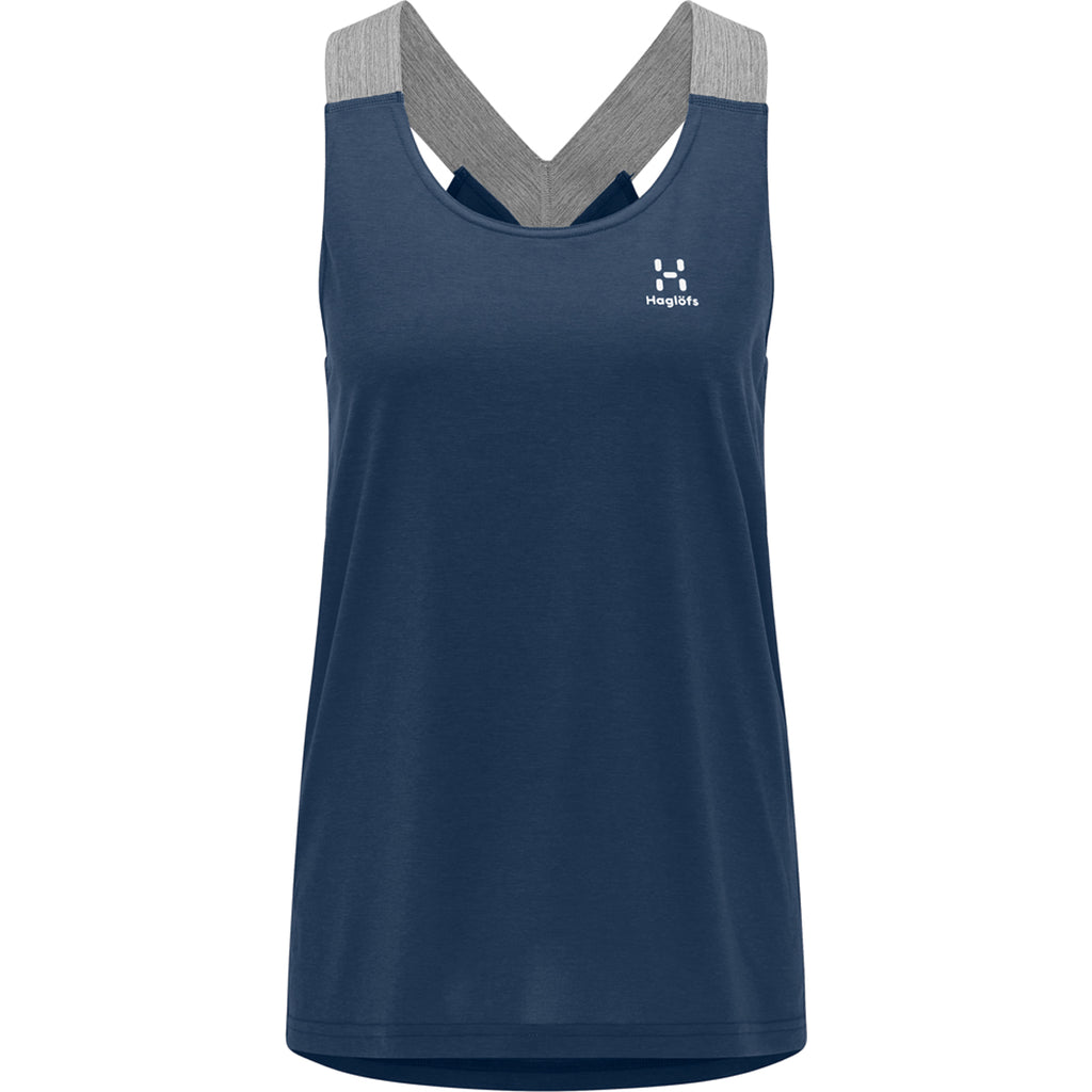 Camiseta De Tirantes Mujer Ridge Tank Women Haglöfs Azul 1