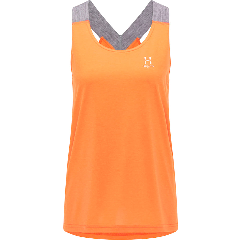 Camiseta De Tirantes Mujer Ridge Tank Women Haglöfs Naranja 1