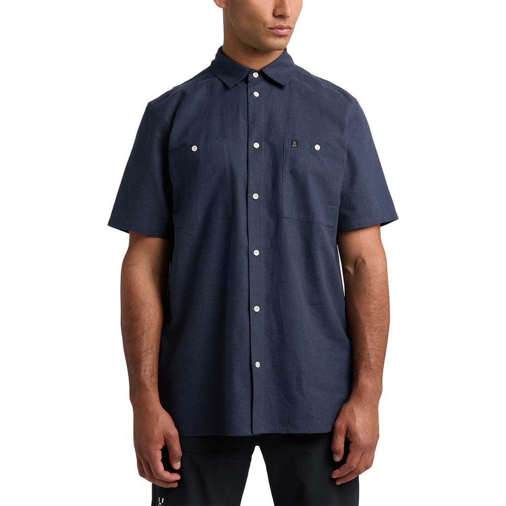 Camiseta Hombre Curious Hemp Ss Shirt Men Haglöfs Azul 3