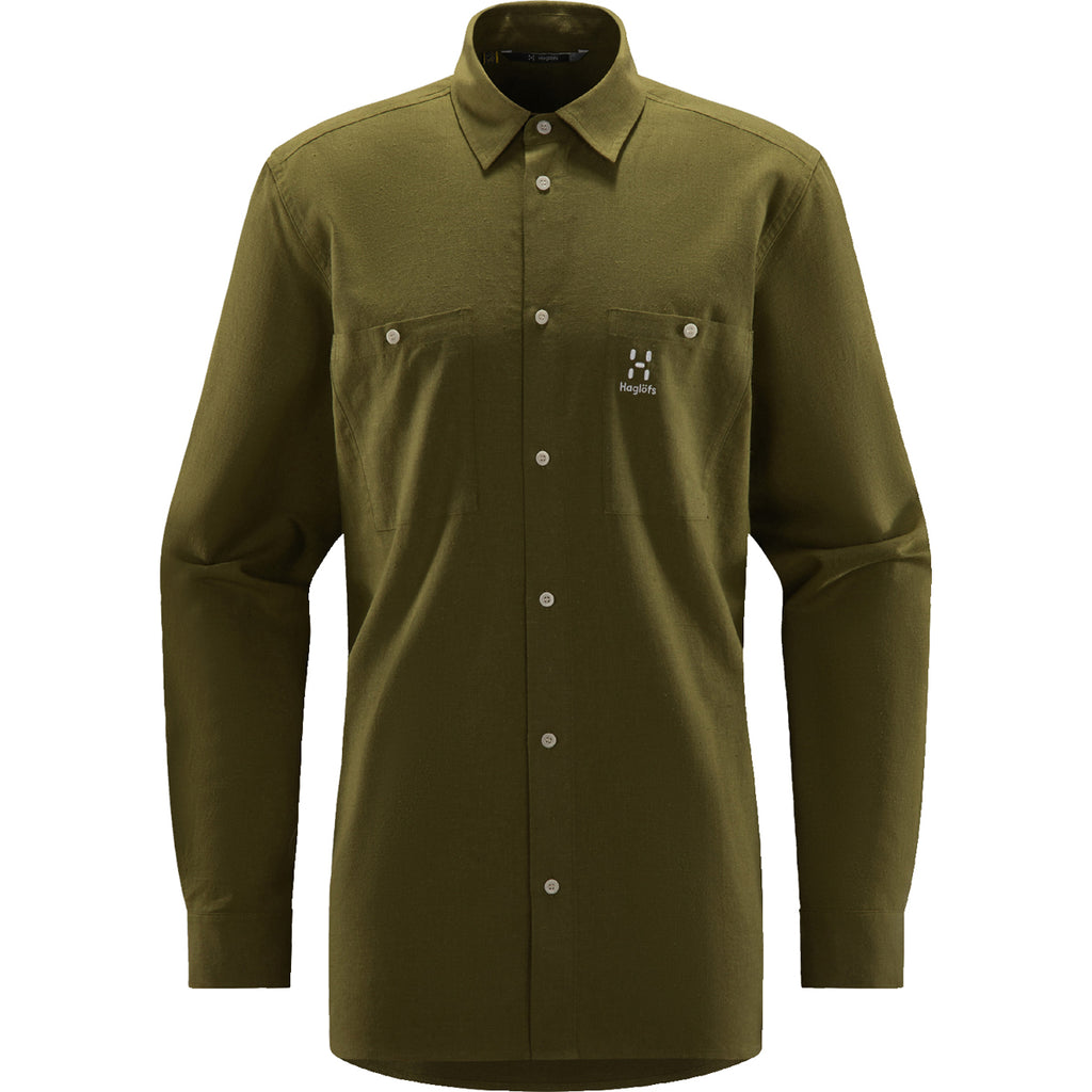 Camiseta Hombre Curious Hemp Shirt Men Haglöfs Verde 1