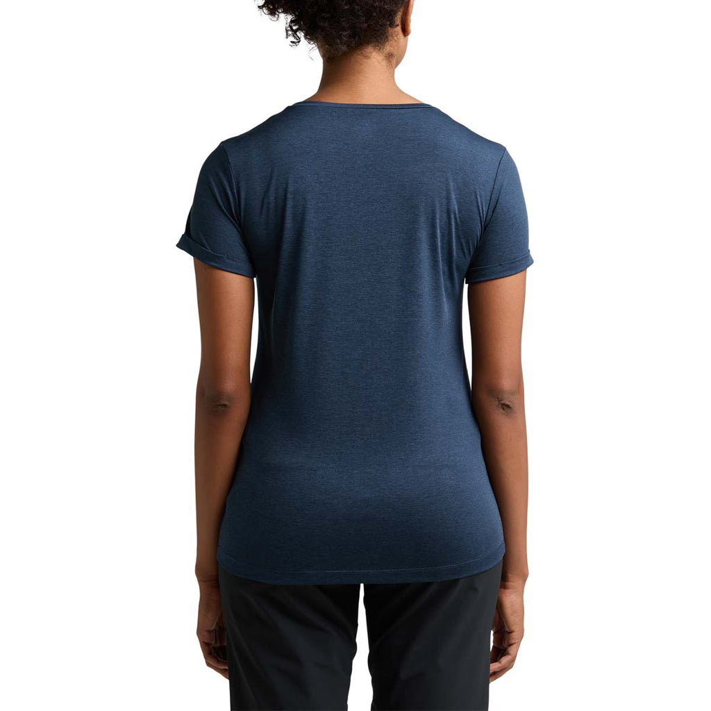 Camiseta Mujer Ridge Hike Tee Women Haglöfs Azul 4