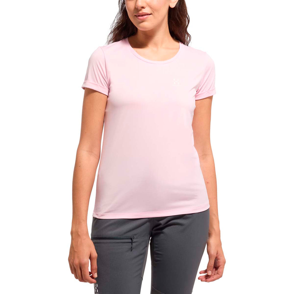 Camiseta Mujer Ridge Hike Tee Women Haglöfs Rosa 3