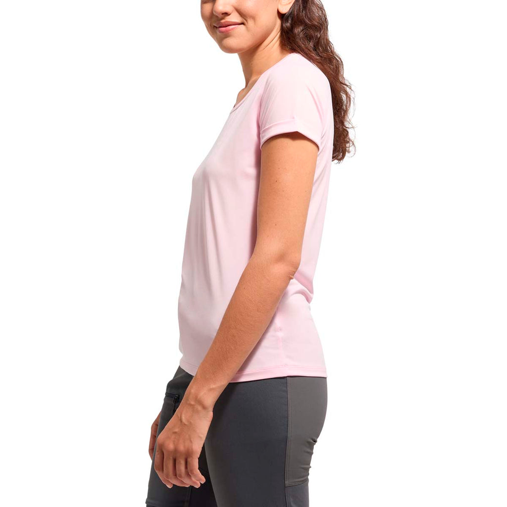 Camiseta Mujer Ridge Hike Tee Women Haglöfs Rosa 5