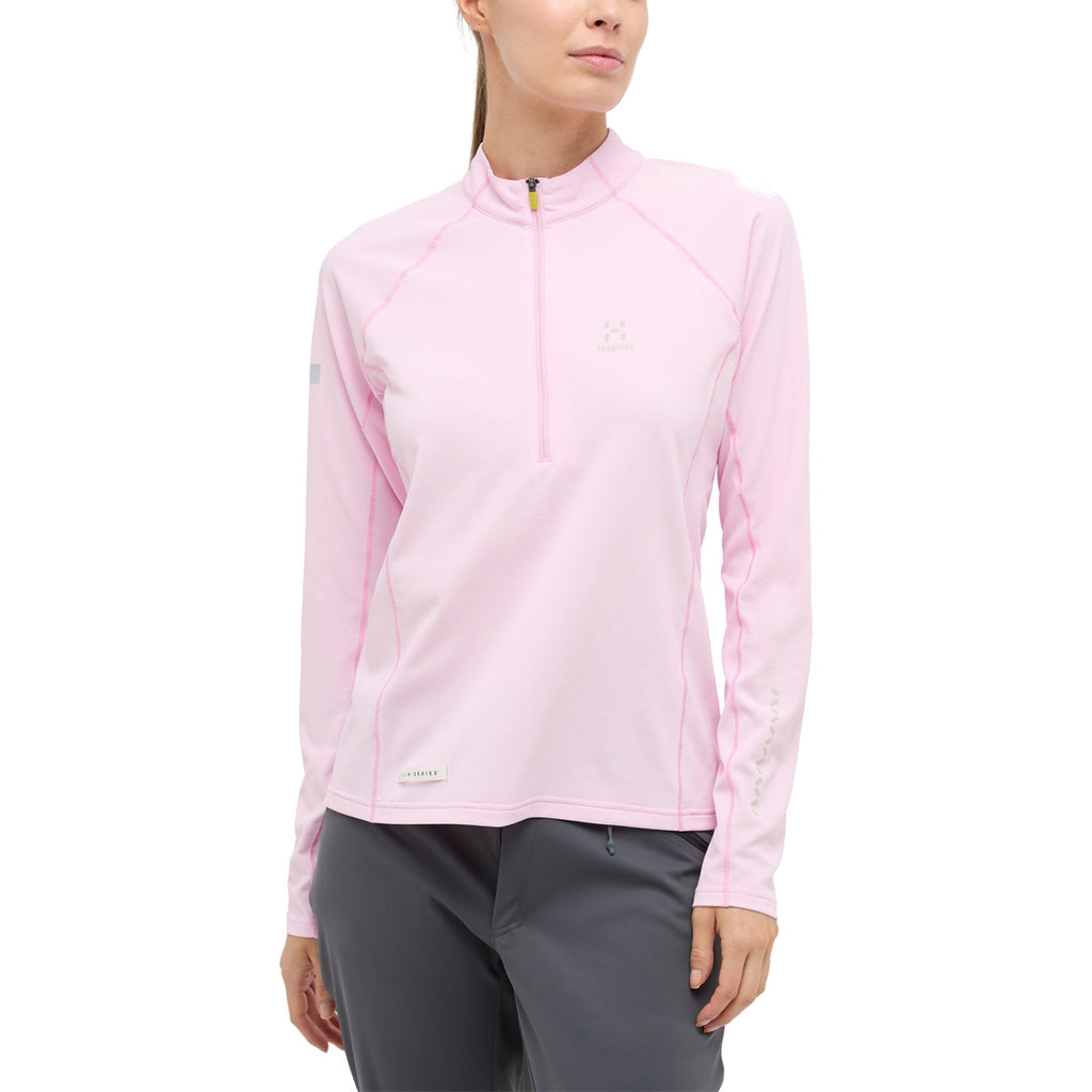 Polar Mujer L.I.M Tempo Trail Halfzip Wome Haglöfs Rosa 3