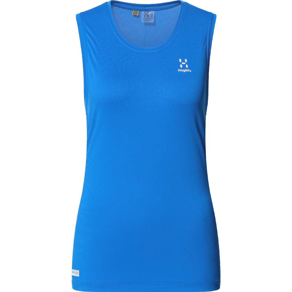 Camiseta De Tirantes Mujer L.I.M Tempo Trail Tank Women Haglöfs Azul 1