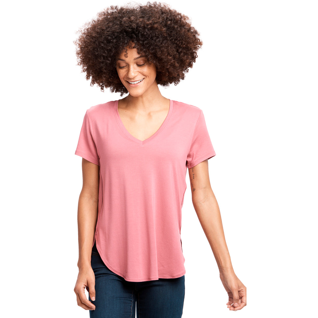 Camiseta Mujer Agda V-Neck Lole Rosa 3