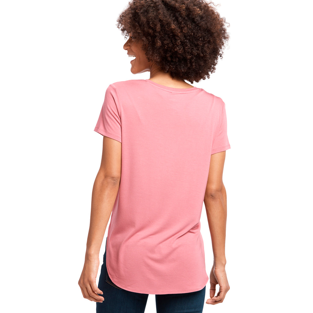 Camiseta Mujer Agda V-Neck Lole Rosa 5