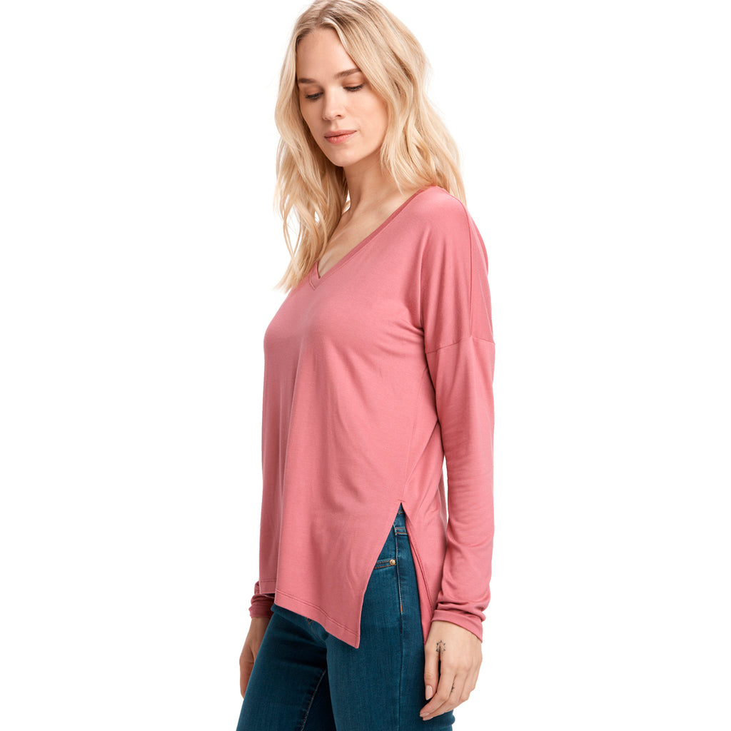 Camiseta Mujer Agda Long Sleeves Lole Rosa 4