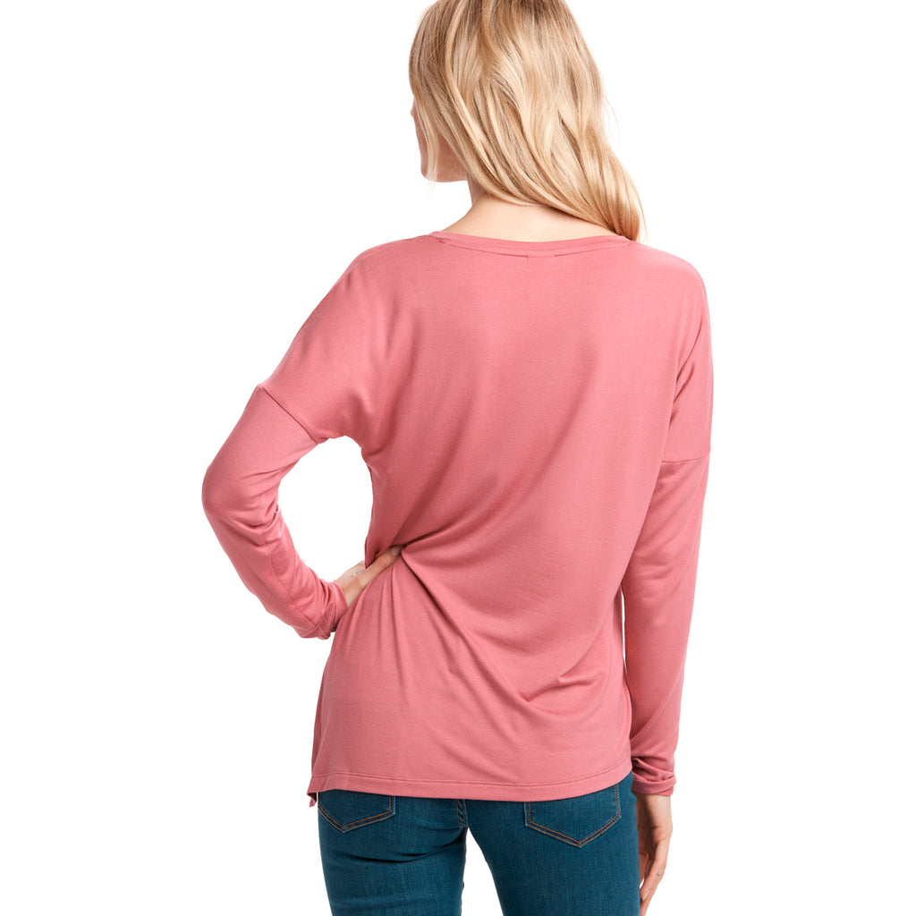 Camiseta Mujer Agda Long Sleeves Lole Rosa 5