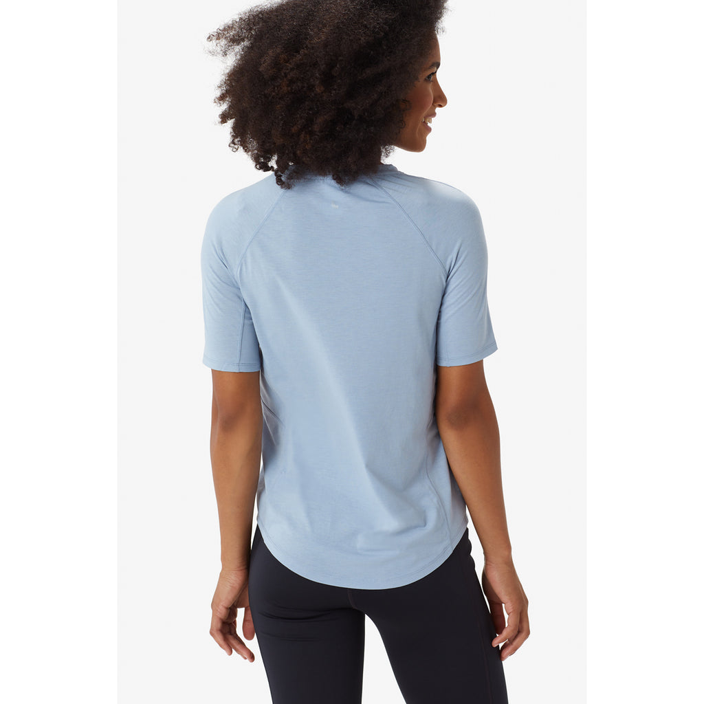 Camiseta Mujer Performance Wool  Short Sleeve Lole Azul 2