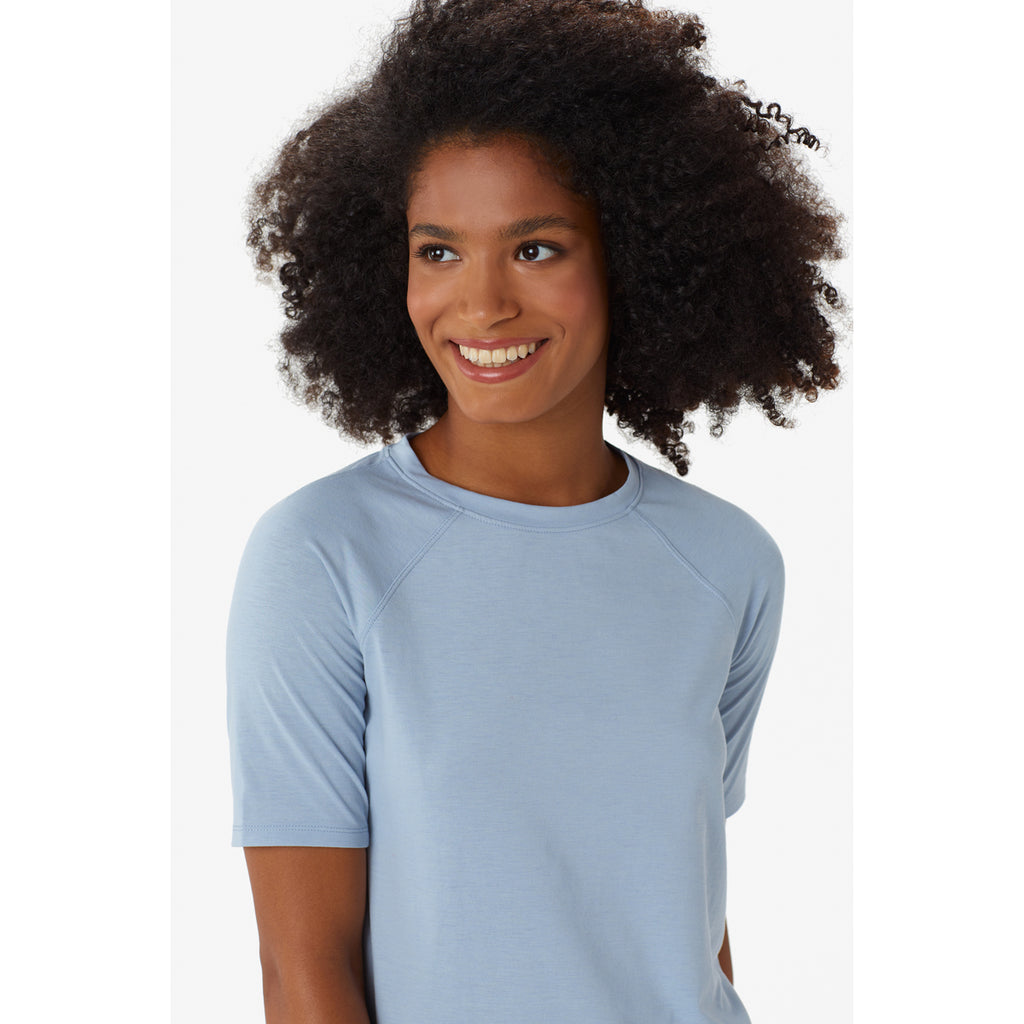 Camiseta Mujer Performance Wool  Short Sleeve Lole Azul 5