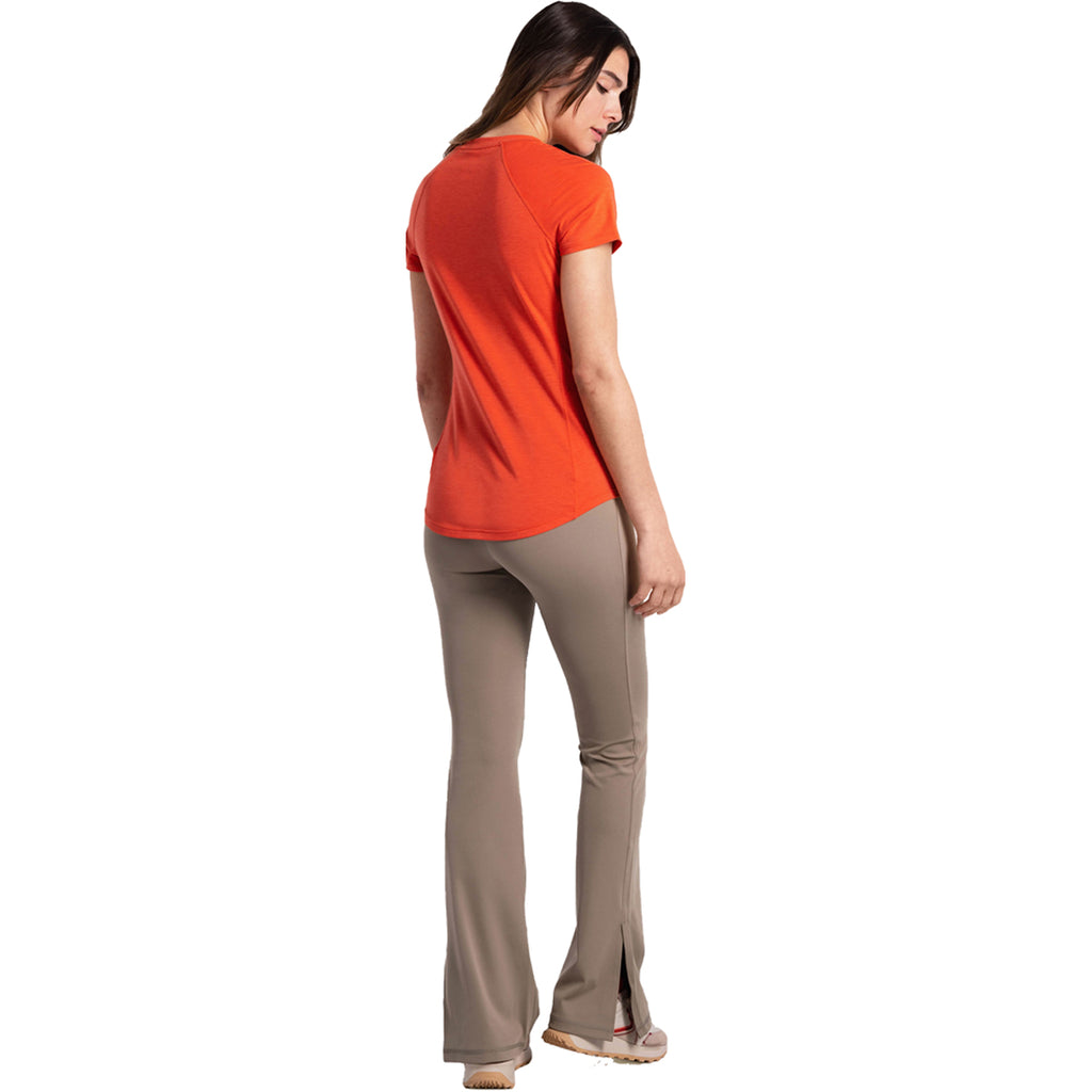 Camiseta Mujer Performance Wool Short Sleeve Lole Naranja 3