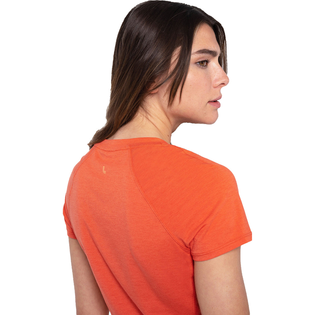 Camiseta Mujer Performance Wool Short Sleeve Lole Naranja 6