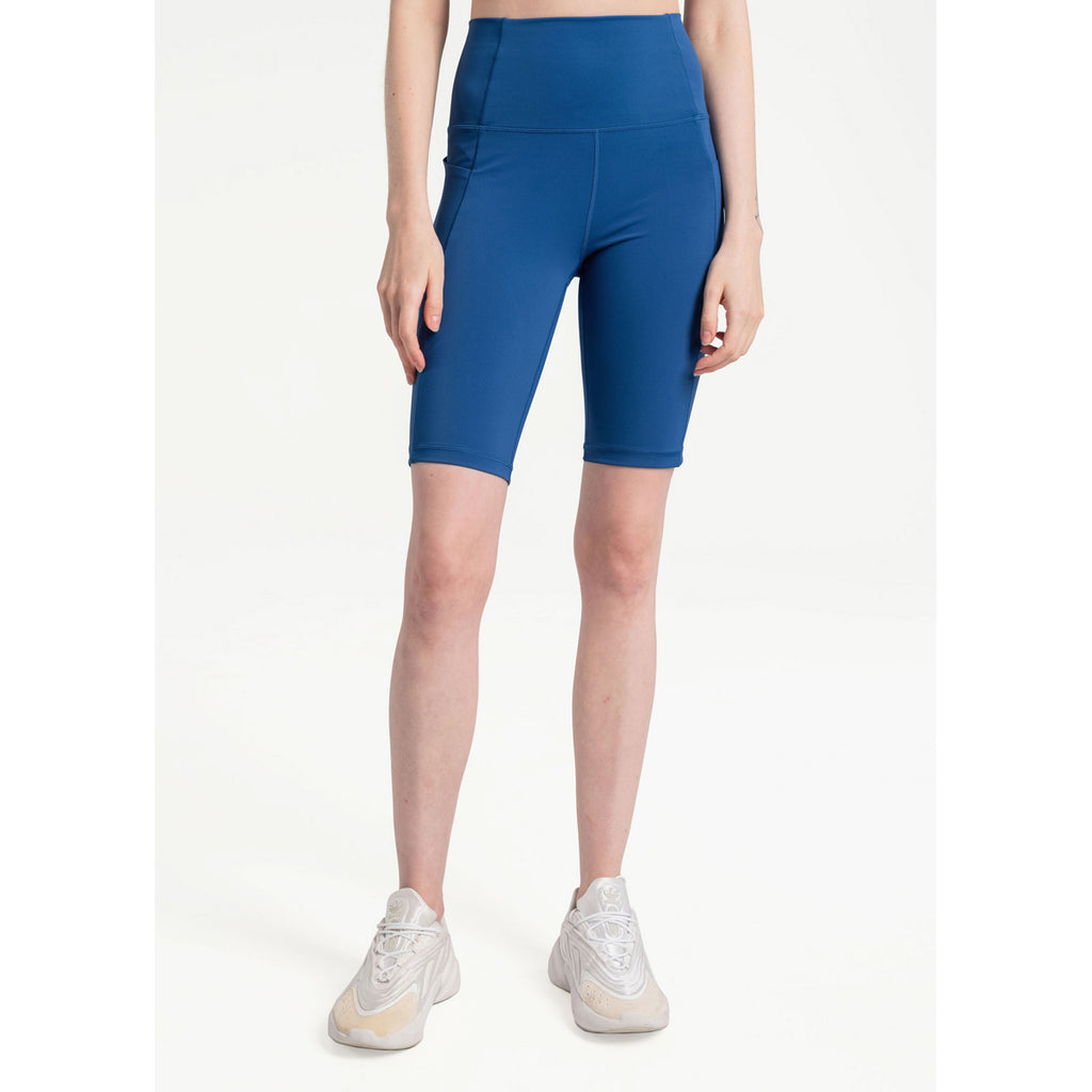 Pantalón Corto Mujer Step Up Biker Shorts Lole Azul 2