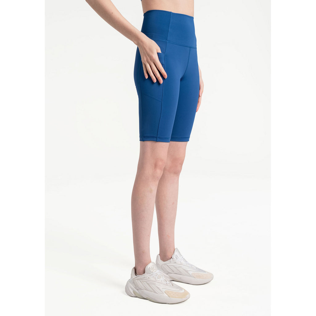 Pantalón Corto Mujer Step Up Biker Shorts Lole Azul 3