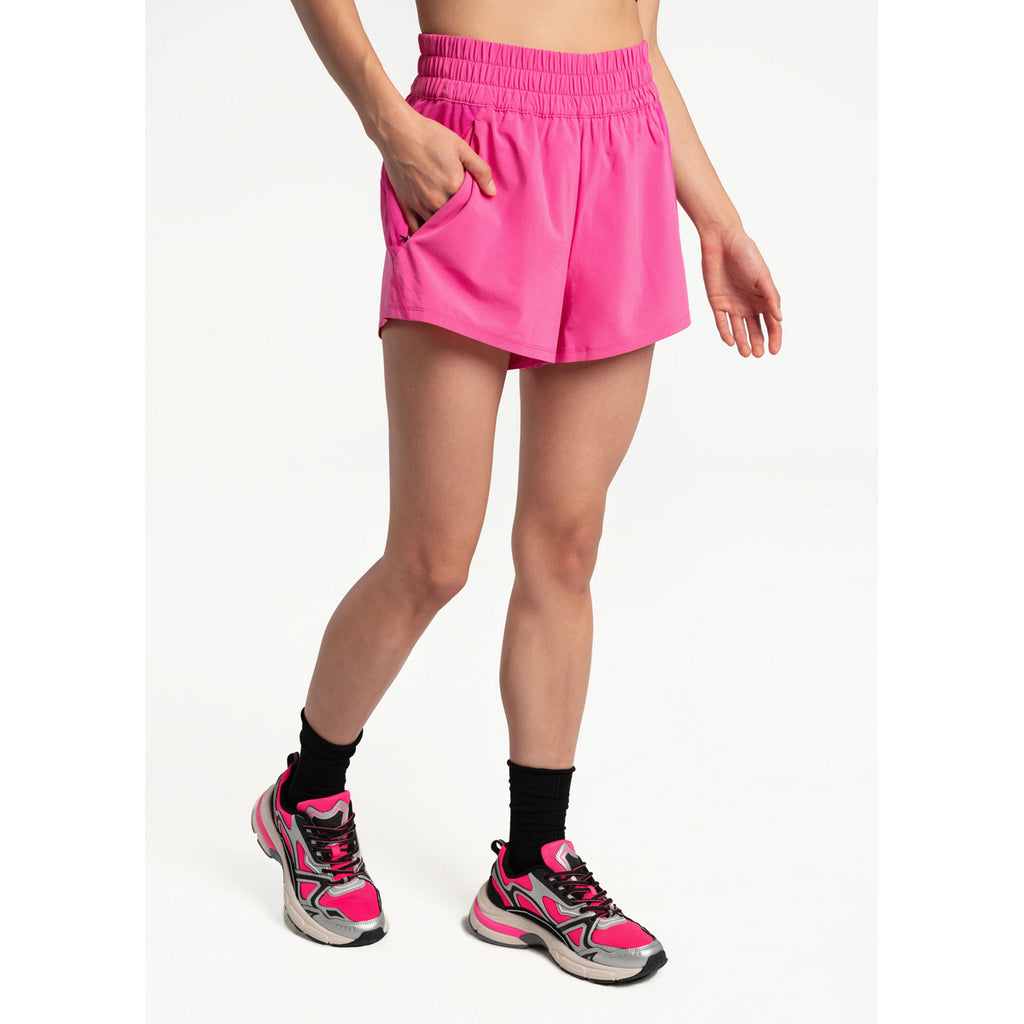 Pantalón Corto Mujer Running Short Lole Rosa 4