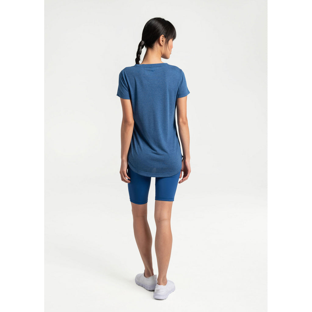 Camiseta Mujer Everyday V-Neck Short Sleeve Lole Azul 6