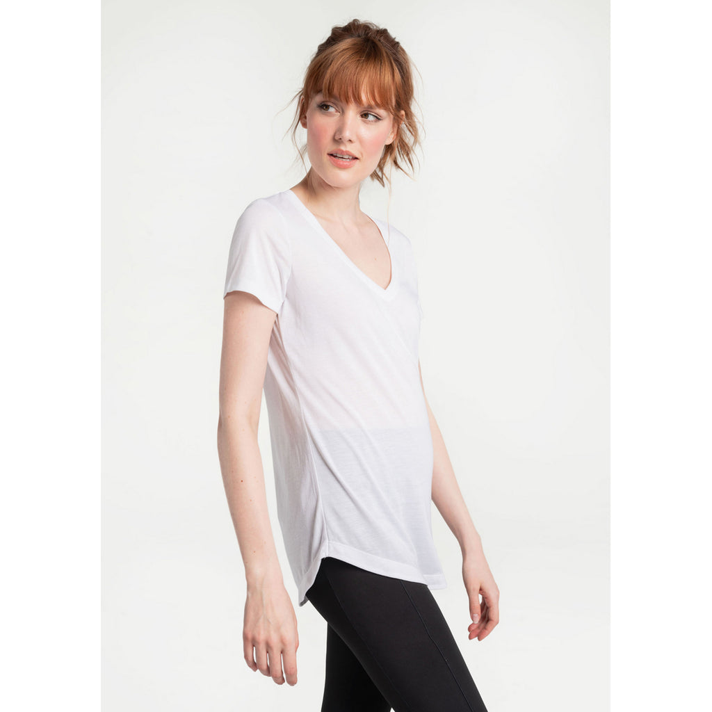 Camiseta Mujer Everyday V-Neck Short Sleeve Lole Blanco 3