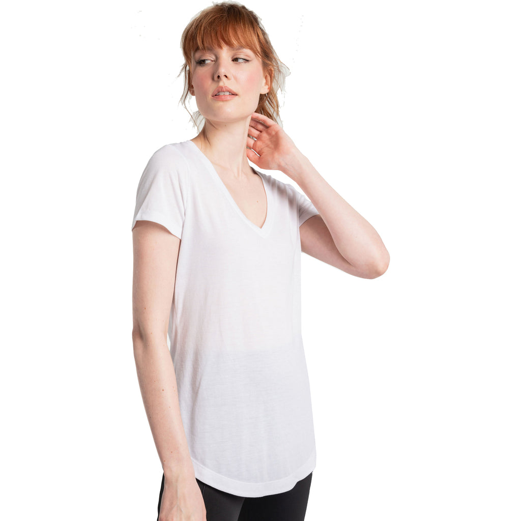 Camiseta Mujer Everyday V-Neck Short Sleeve Lole Blanco 1