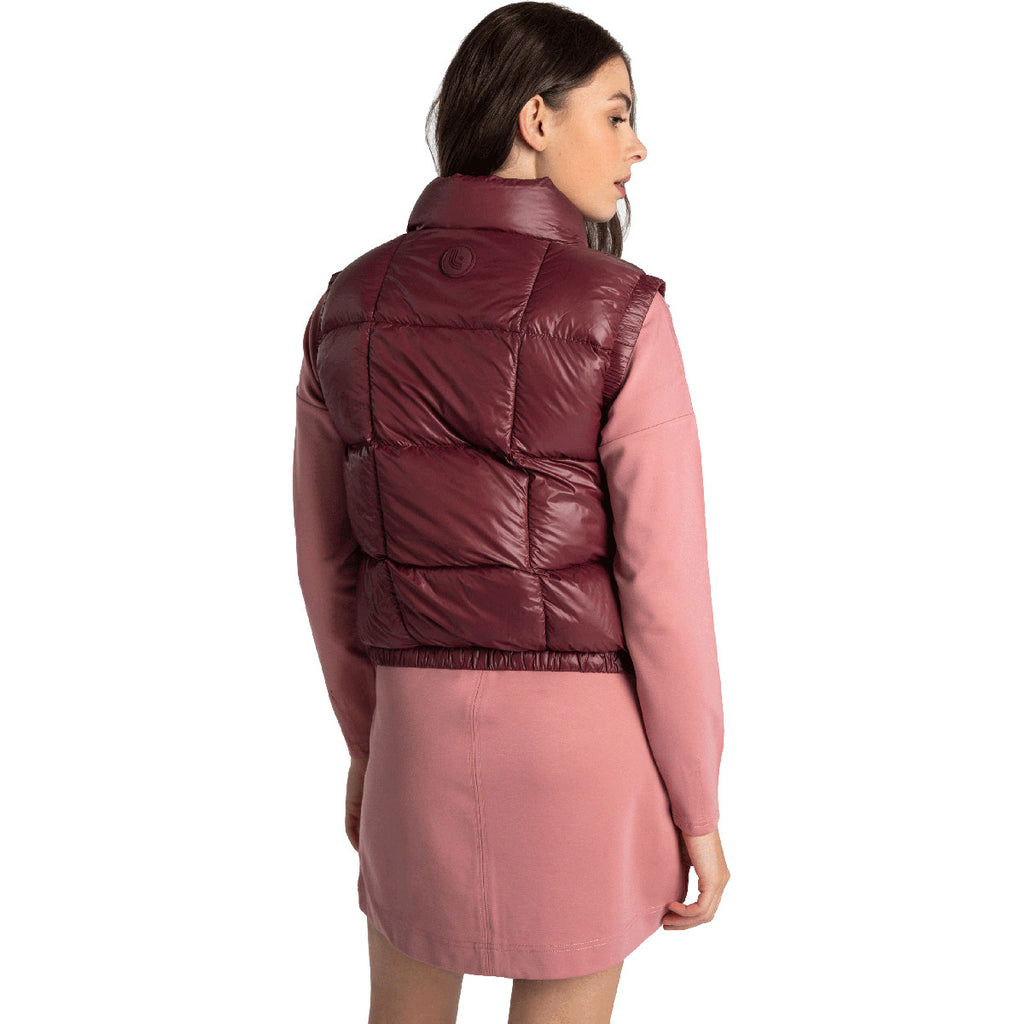 Chaleco Mujer Rose Synth Down Vest Lole Rojo 2