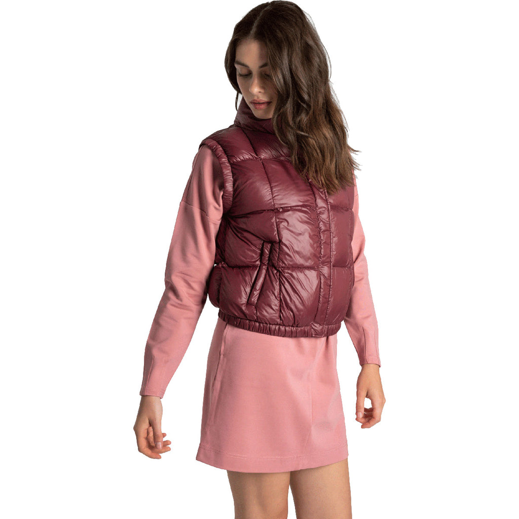 Chaleco Mujer Rose Synth Down Vest Lole Rojo 3