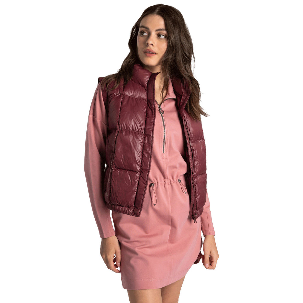 Chaleco Mujer Rose Synth Down Vest Lole Rojo 7