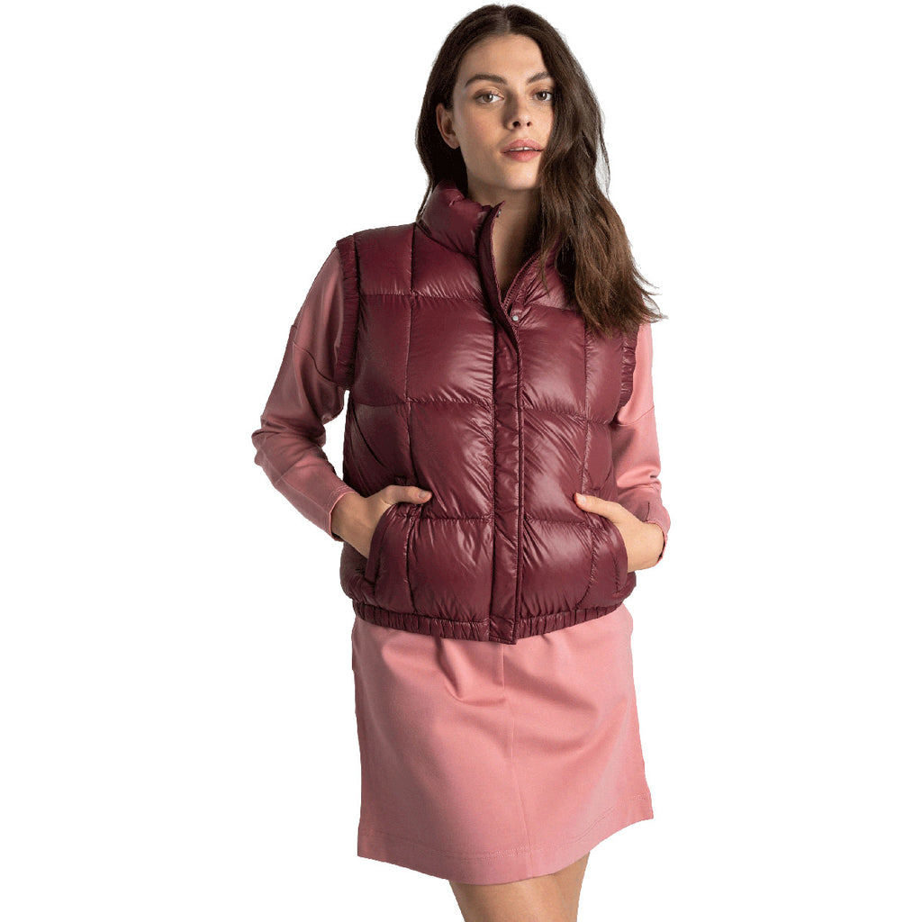 Chaleco Mujer Rose Synth Down Vest Lole Rojo 1