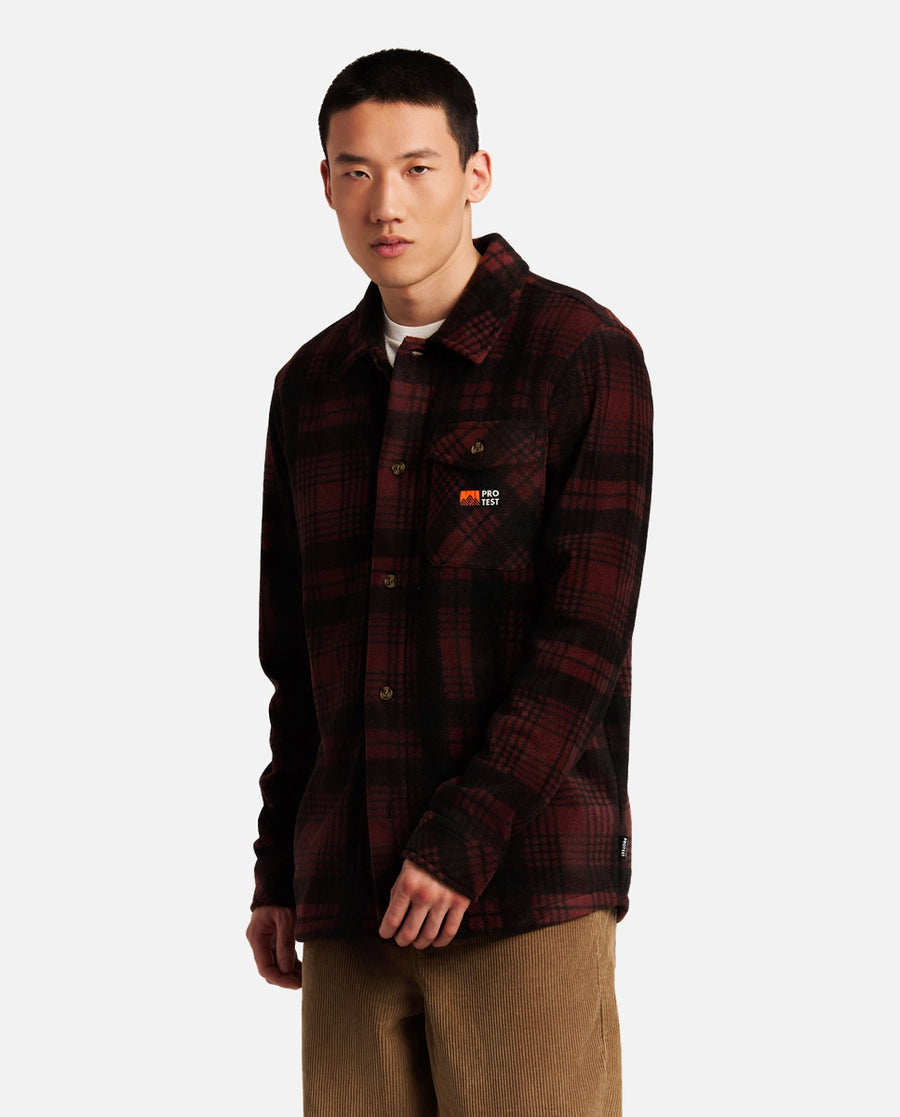 Camisa Hombre M Jacob Outdoor Shirt Rojo